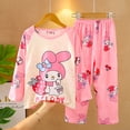 thumbnail image 3 of Pijamas de anime Sanrio para niños Kuromi Cinnamoroll Melody de manga larga Kawaii para niños, ropa de casa de estilo fino de verano para niños y niñas, 3 of 5