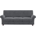 thumbnail image 1 of Couch Cover Velvet Plush Sofa Slipcover (XL Sofa, Gray), 1 of 7