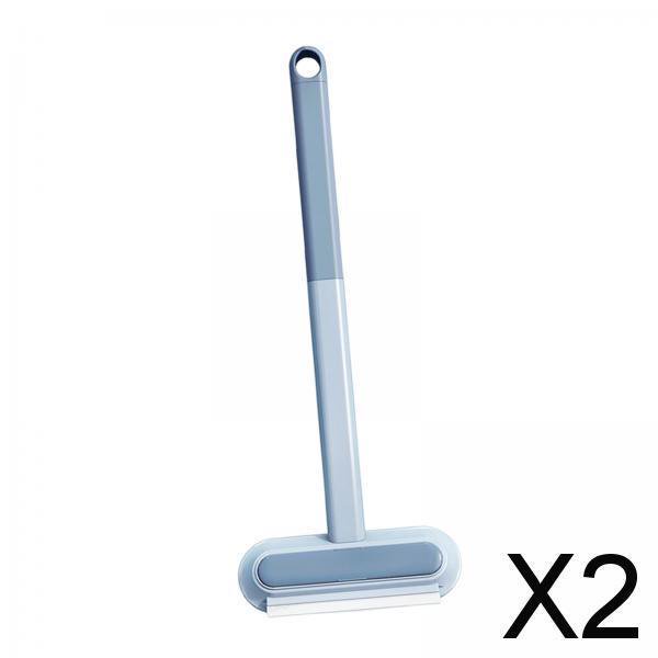 2x Limpiador de Ventanas Escobilla de Goma Herramientas de Limpieza de Vidrio Equipo de Lavado de Ventanas Versátil Limpiador de Pantalla Cepillo de 2 piezas