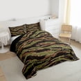 thumbnail image 3 of Castle Fairy Abstract Camouflage Queen Comforter Set,Geometric Bedding Comforter Set, 3 of 8