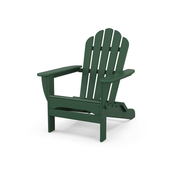 Trex Outdoors Monterey Bay Folding Outdoor Adirondack Chair in Rainforest Canopy