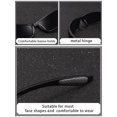 thumbnail image 3 of 2 Pcs Bleu-lunettes De Soleil Sport Polarises Protection Uv400, Homme Et Femme, Vlo, Golf, Ski, Pche, Course Pied, Conduite,monture Lgre Confor, 3 of 5