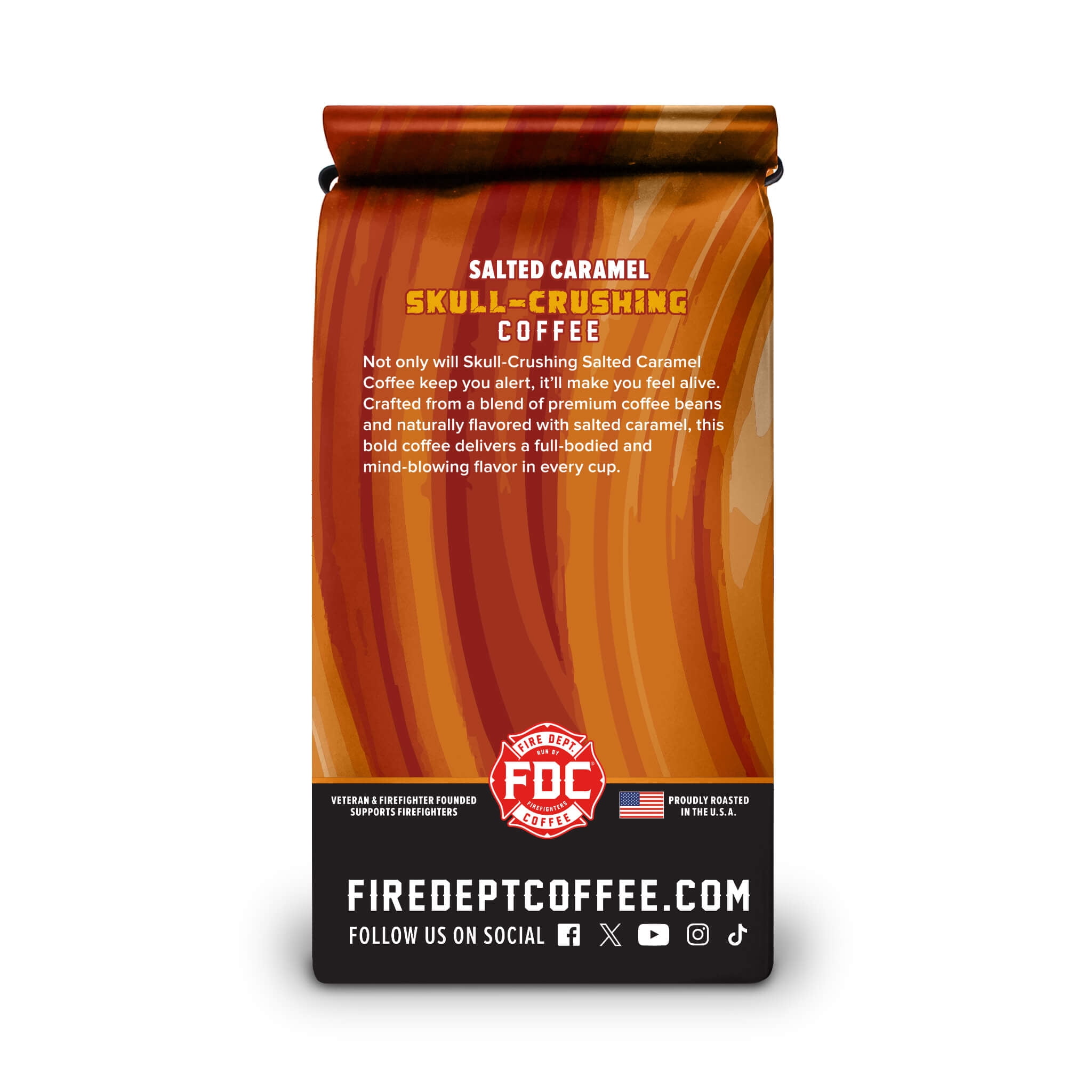 Fire Department Coffee Skull Crushing Salted Caramel Espresso, 12oz