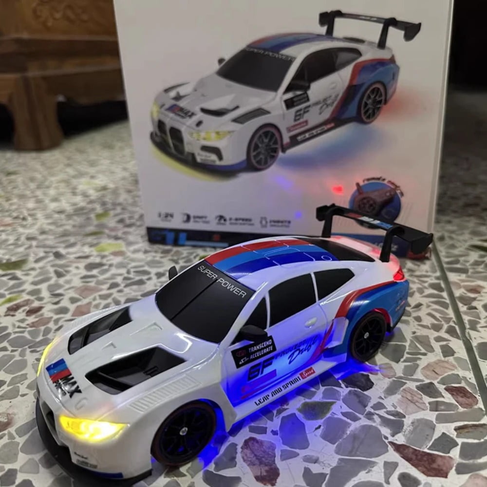 ATJIA RC Drift Car 1:24 Scale Remote Control Car 2.4GHz 4WD 20KM/H High Speed RC Cars with LED Light