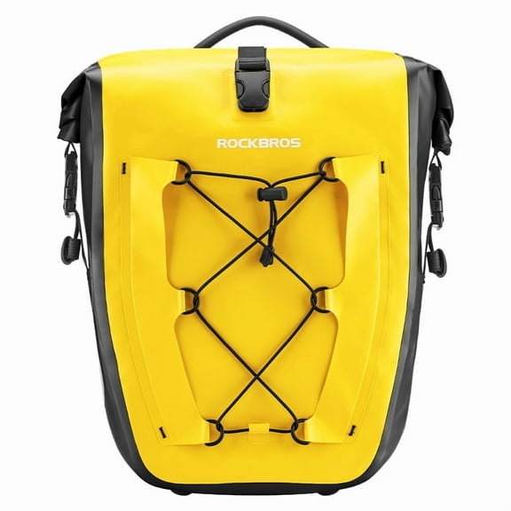 ROCKBROS Bike Rear Rack Bag,Bicycle Panniers Waterproof Expandable 30L Large Capacity, Bike Rear Panniers for Cycling Traveling/Commuting