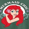 thumbnail image 3 of Disney The Little Mermaid - Ariel - Mermaid Chic - Women's Lightweight French Terry Long Sleeve Shirt, 3 of 5