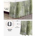 thumbnail image 3 of Sage Green Wrap Around Bed Skirts for California King Bed 16" Drop,Bed Skirt with Adjustable Elastic Belt Dust Ruffle Bed Valance Retro Oil Painting Modern Abstract Art Aesthetics Bed Frame Cover, 3 of 7
