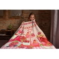 thumbnail image 5 of Cute Strawberry Watercolor Flannel Fleece Blanket Throw Couch Microfiber Soft Cozy Lightweight Luxury Bed Blanket for Teen, 5 of 5