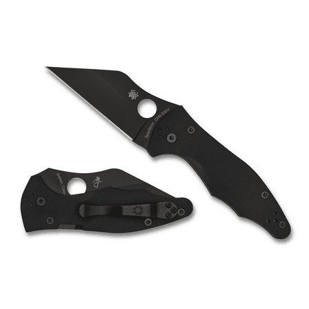 Spyderco Yojimbo 2 Folding Knife 3.2in S30V DLC Steel Blade G10 Handles - C85GPBBK2