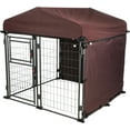 thumbnail image 4 of TRIXIE Deluxe Weatherproof Dog Kennel Sunshade Side Panel, Fits 4x4x4.5-FT Kennel, Burgundy, 4 of 5