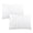 White, variant on The Peanutshell Organic Cotton Pillow Cases for Baby Boys and Girls, White, 2 Pack