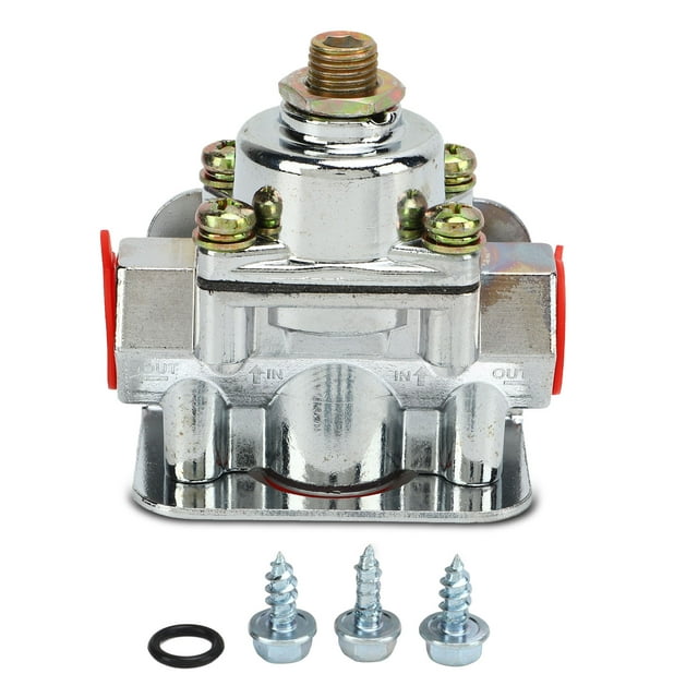Regulador de presión de combustible del carburador 4‑1/2 a 9 Psi Puerto NPT de 3/8 pulg. Aleación de zinc 12‑803 para Holley