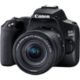 thumbnail image 2 of Canon EOS 250D Rebel SL3 DSLR Camera w/EF-S 18-55mm F/4-5.6 STM Zoom Lens + 128GB Memory + Case + Tripod + Filters 36pc Bundle (International Version), 2 of 7