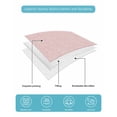 thumbnail image 5 of Pink Leaves Full Size Down Alternative Comforter, Lightweight Comforter Quilt Bedding Set with Pillow Shams Green Summer Botanical Pastoral All Seasons Bed Comforter Duvet Insert 78"x90", 5 of 7