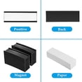 thumbnail image 5 of 100 Piezas Portaetiquetas Magnéticos Bastidores de Etiquetas con Imanes Portatarjetas de Datos Magnéticos con Películas Protectoras (1 x 3 Pulgadas), 5 of 5