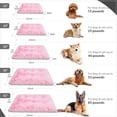 thumbnail image 6 of Large Dog Bed Pink, Washable Pet Crate Pads for Large Medium Dogs, Plush Soft Girl Princess Puppy Beds,Anti-Slip Pets Mats for Sleeping 35 * 23 inch, 6 of 8