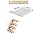 thumbnail image 2 of QLFYUU Cat Hammock with Steps Wall Mounted for Indoor Cats Sleeping Climbing Beige Color, 2 of 7