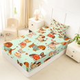 thumbnail image 2 of Manfei Cartoon Puppy Twin Fitted Sheet, Love Heart Dog Bedding, Green, 2-Piece, 1 Fitted Sheet and 1 Pillowcase, 2 of 6