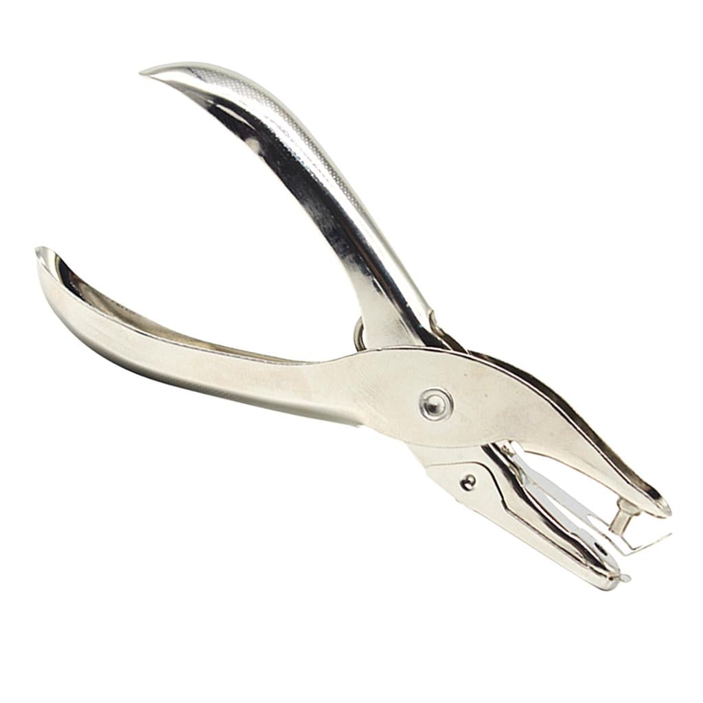 GUOOL 3-20pack Single Hole Hand Held Paper Punch Paper Crafts Tickets Hole Puncher 3mm , Silver, 7 Pcs