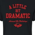 thumbnail image 3 of Mean Girls - Little Bit Dramatic Around Holidays - Juniors Cropped Cotton Blend T-Shirt, 3 of 5