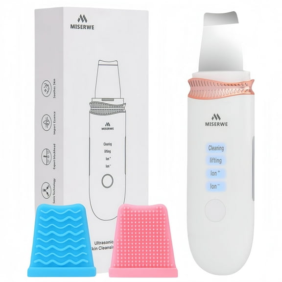 Electric Facial Pore Cleaner - Blackhead & Whitehead Remover Tool, Ultrasonic Skin Spatula for Deep Cleansing, Exfoliating Dead Skin, Acne Treatment, Reusable Face Cleansing Brush (Battery-Powered)