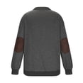 thumbnail image 4 of pstuiky camisetas de manga larga para hombre, Camisa/Top de manga larga con cuello alto, holgada, con cremallera y cuello alto para hombre camisetas de hombre m, 4 of 5