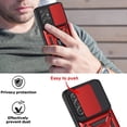 thumbnail image 5 of for Samsung Galaxy S21 Ultra Case, Slide Camera Cover with Magnetic Ring Kickstand Hybrid Armor Hard Phone Case for Galaxy S21 Ultra 5G for Women Men (Red, for Samsung S21 Ultra), 5 of 17