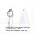 thumbnail image 4 of Unique Bargains 4pcs Zinc Alloy Window Curtain Tieback Clothes Hook Drapery Wall Holdbacks Hooks Silver Tone, 4 of 7