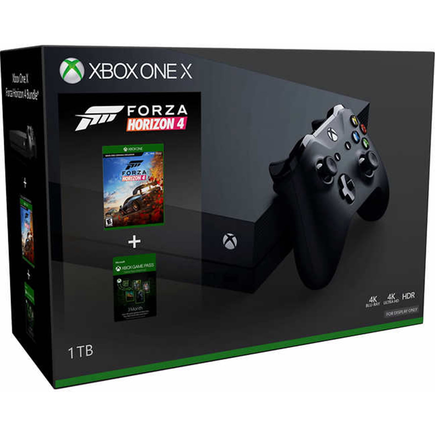Søndag Matematisk pude Microsoft Xbox One X, 1TB Console, Forza Horizon 4 & 3 Month Game Pass  Bundle - Walmart.com