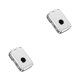 thumbnail image 1 of Estuche de cuero para llave de 3 botones Sidaley Protector de cubierta desmontable Blanco 2piezas, 1 of 6