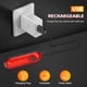 thumbnail image 2 of Luz trasera para bicicleta Ascher, recargable por USB, LED, paquete de 2 unidades, 330 mAh, 2 of 9