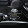 thumbnail image 6 of 20oz Tumbler With Lid And Straw, Geometric Texture Vacuum Insulated Iced Coffee Mug Reusable Travel Cup Stainless Steel Water Bottle, 6 of 6