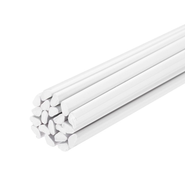 20Pcs 16 Inch Plastic Welding Rods, Welding Sticks for Repairing Plastic Bumpers,Welder, Kayaks, Car, White