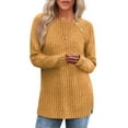 thumbnail image 2 of OALUXE Long Sleeve Shirts for Women Casual Tunic Tops Loose Fit Dressy Lightweight Sweaters, 2 of 7