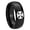 Black High Polish, variant on Resident Evil Step Edge Black And Gold Tungsten Promised Ring 10MM