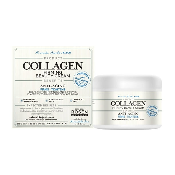 Rosen Apothecary Collagen Firming Beauty Face Cream 2oz 60ml Walmart Com Walmart Com