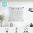 thumbnail image 5 of Martha Stewart Grayson Acrylic Dry Erase Wall Calendar with Dry Erase Marker and Mounting Hardware, 14" Square, Clear with Black Print, 5 of 14