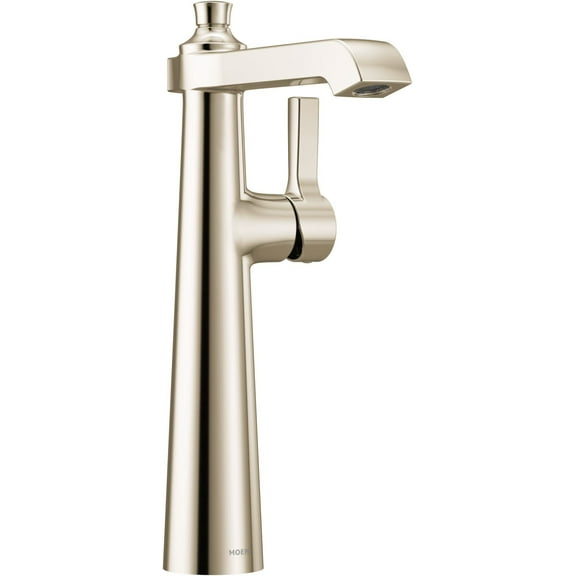 Moen S6982 Flara 1.2 GPM Single Hole Vessel Bathroom Faucet - Nickel