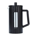 thumbnail image 4 of Cafetera francesa, prensa de acero, herramienta de sin café molido, émbolo de café, hervidor de café expreso para acampar, oficinas en casa, Negro 600ml, 4 of 8