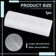 thumbnail image 2 of 1pc 35x19.7 Inch White Linen Mesh Fabric Sinamay Hat Mesh Netting Fabric Roll for Bouquet Wrapping Women Bride's Headdress Veil Making, 2 of 6