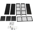 thumbnail image 6 of 4 Tier Clear Display Case, Showcase Display Cabinet W/Door, Storage Cabinet for Kitchen, Study, Warehouse, Bedroom, Living Room, 6 of 7