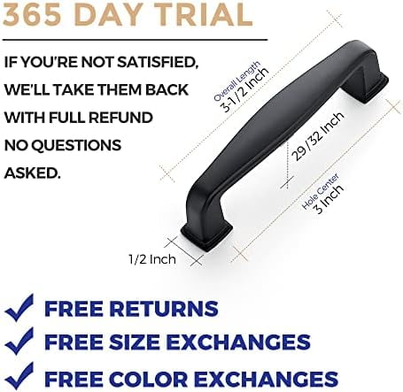 Matte Black Framed Cup Pulls Handles Kitchen/Bathroom Cabinet Matte Black Framed Cup Pulls Handles Kitchen/Bathroom Cabinet