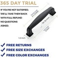 thumbnail image 3 of 30 Pack Solid 3 Inch Kitchen Cabinet Handles Matte Black Cabinet Pulls Black Drawer Pulls Kitchen Cabinet Hardware Kitchen Handles for Cabinets Cupboard Handles Drawer Handles Black Black, 3 of 5