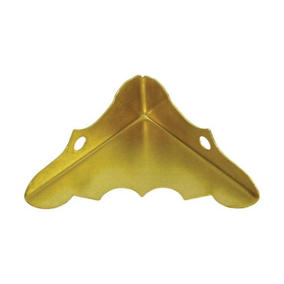 National Manufacturing Sales 5703806 0.56 x 1.25 in. Outside Decorative Corner Brace, Solid Brass