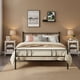 thumbnail image 1 of Cama Matrimonial de Metal, Color Negro (Sin Colchón, 197*141cm), 1 of 7