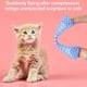 thumbnail image 2 of 5 uds elegante juguete multicolor para masticar gatos, juguetes interactivos para gatos de interior para perseguir, morder y saltar juguetes con hierba gatera, 2 of 5