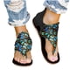 thumbnail image 4 of Zapatos de girasol con punta de clip de verano para mujer Sandalias planas cómodas con cremallera Sandalias de playa informales Wmkox8yii nm4916, 4 of 4