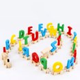 thumbnail image 2 of MasteelfCA 1 Set Children Educational Toys 26 Letters Alphabet Train Set Toys (Colorful), 2 of 8
