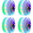 thumbnail image 1 of 4 ruedas LED iluminadas para patinaje en cuatro ruedas, 5 colores disponibles, accesorios para patines, ruedas de monopatín iluminadas, ruedas ajustables para patinaje sobre ruedas, 1 of 5