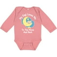 thumbnail image 3 of Inktastic Gigi Loves Me to the Moon and Back Boys or Girls Long Sleeve Baby Bodysuit, 3 of 5
